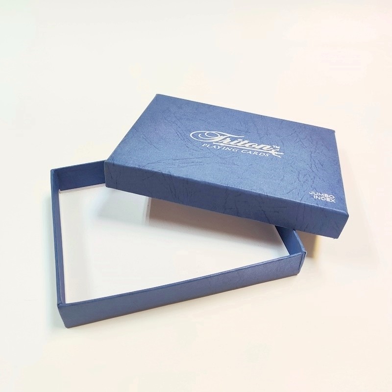 客製化紙手工濕式天地盒-特殊紙+燙銀+內裏印刷