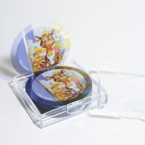 客製化圓形撲克牌T-CARD小牛小鴨的對話