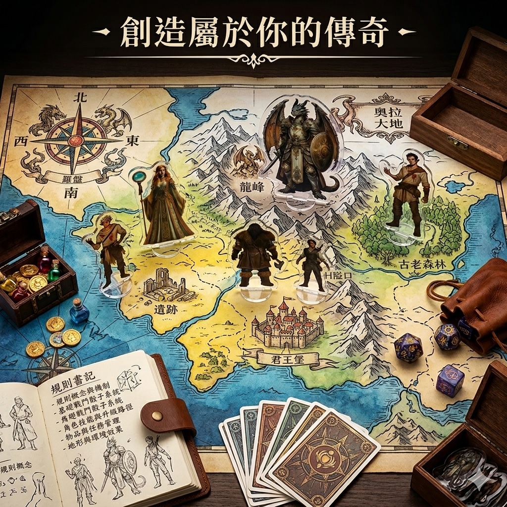 遊戲立牌情境應用AI圖