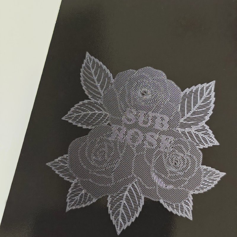 PS黑卡特定角度反光顯影效果,UV光紋工藝撲克牌